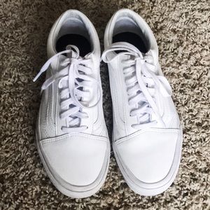 vans tumble old skool white